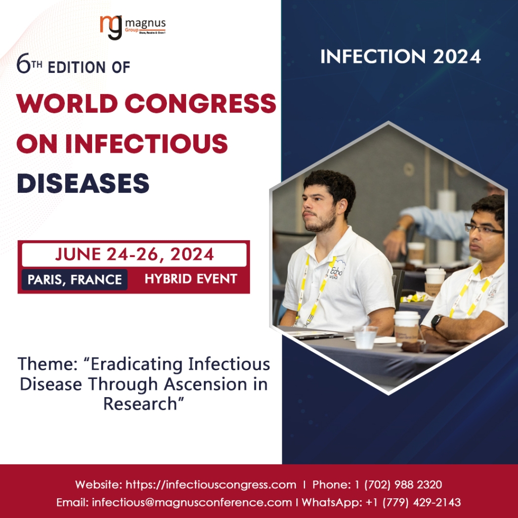 6th Edition of World Congress on Infectious Diseases Conference 2023